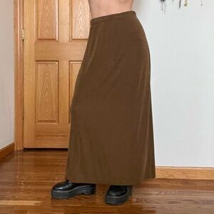Vintage Brown Maxi Skirt